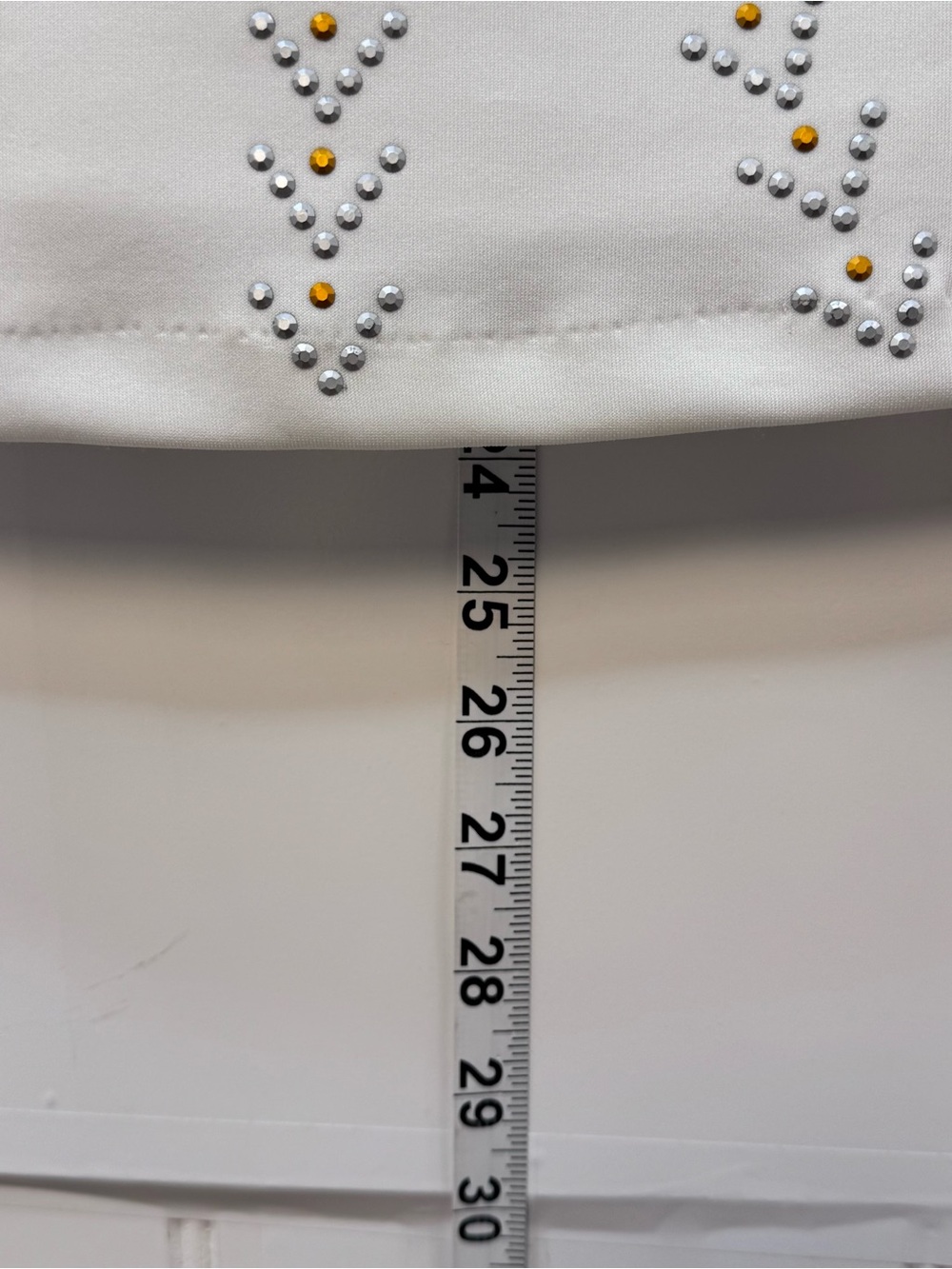 Bisou Bisou White Studded Halter Tank Top Y2K Glam Rhinestone Size Small - Picture 7 of 9